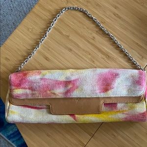 Bcbg clutch/shoulder bag - multi pastel color